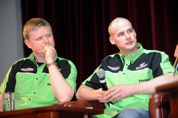 Jason McAdoo (left) and Ryan Farquhar (Stephen Davison/Pacemaker Press International)
